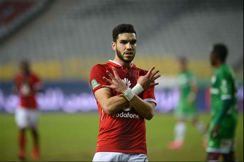 المغربي وليد آزارو مهاجم النادى الاهلي المعار للاتفاق السعودى