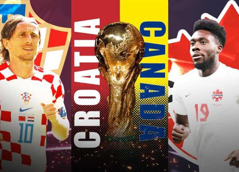 بث مباشر... مشاهدة مباراة كرواتيا وكندا يلا شوت اليوم الأحد فى كأس العالم