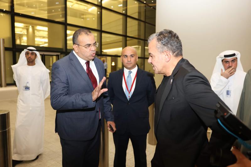 السفير المصري مع خالد مرتجي
