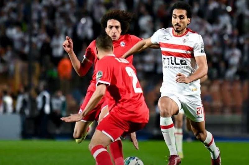 صاروخية حمدي تمنح التقدم للزمالك على بركان في نهائي الكونفيدرالية