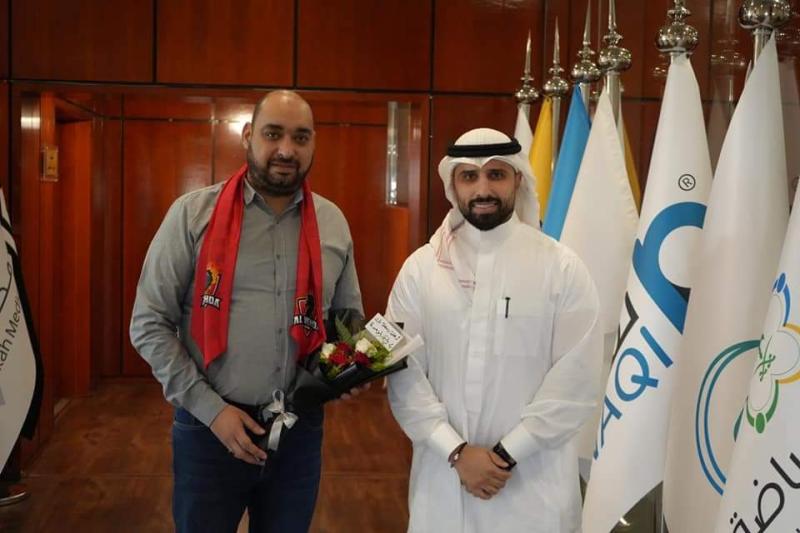 نائب الرئيس التنفيذي لنادي الوحدة السعودي يستقبل نادي بلقاس سيتي في مكة