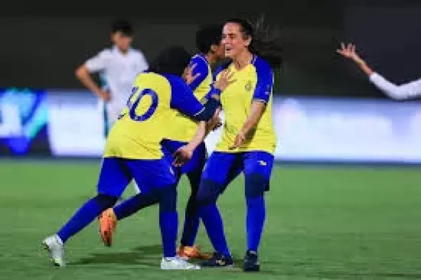 فريق النصر يسحق الاهلي