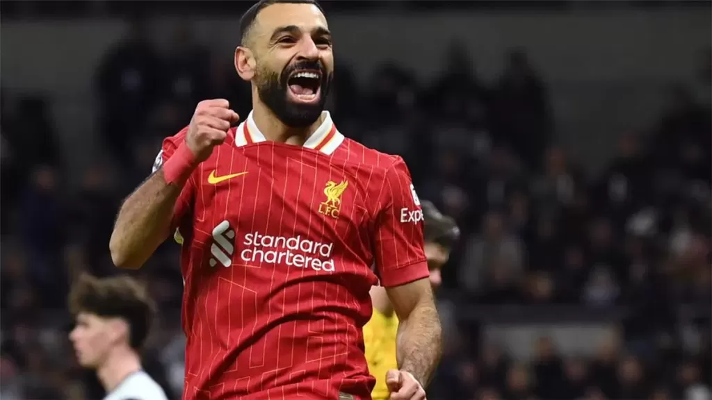 محمد صلاح يتصدر قائمة الهدافين