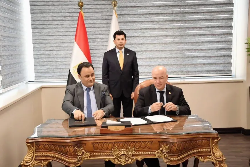 وزير الشباب والرياضة يشهد توقيع بروتوكول تعاون بين الاتحاد المصري للفعاليات الرياضية واتحاد الخدمة العامة التطوعية للشباب