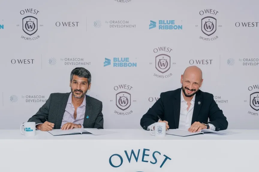 علامة فارقة جديدة في منطقة غرب القاهرة مدينة O West توقّع اتفاقية تشغيل نادي O West الرياضي والاجتماعي مع شركة Blue Ribbon المتخصصة في إدارة الأندية