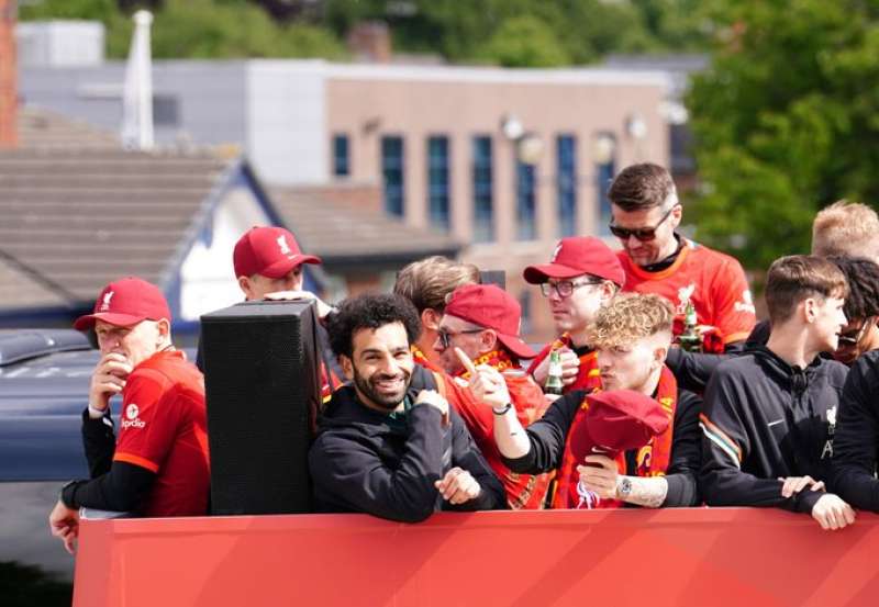 محمد صلاح مع جماهير ليفربول